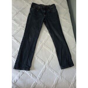 Wrangler Mens Jeans 32 X 30 Straight Fit Dark Blue Wash With Slight Stretch